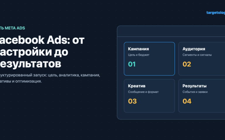 Схема настройки Facebook Ads от кампании до результатов